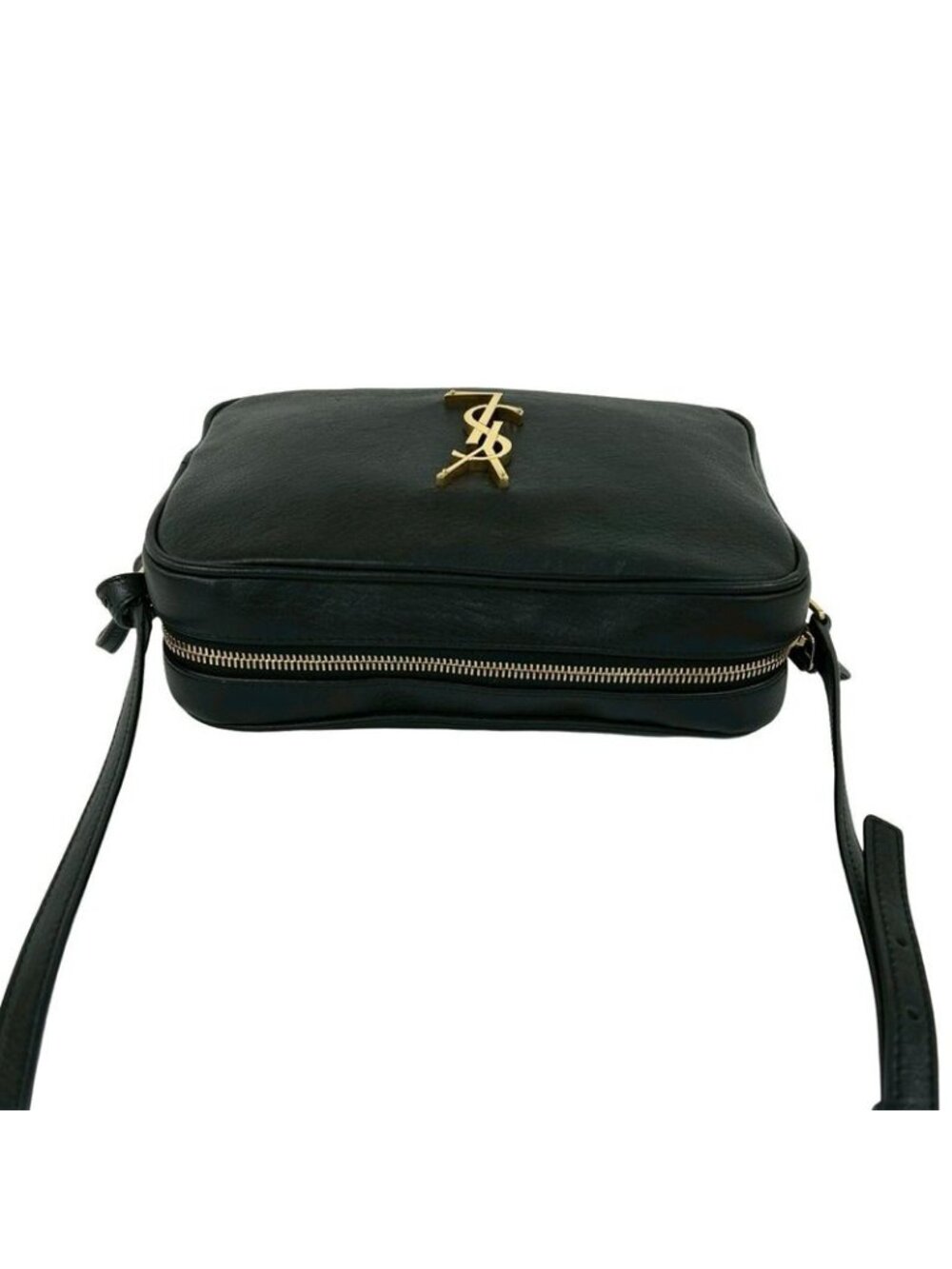 Saint Laurent Paris YSL Logo Leather Tassel Mini Shoulder Bag Pochette Black - Picture 4 of 10